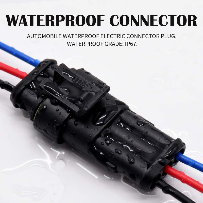 G 3 Pin Connector Waterproof Connector, Male and Female Way 16 AWG Wire Suitable for car Truck, Boat and Other Wire Connection 5 kit - Image 5